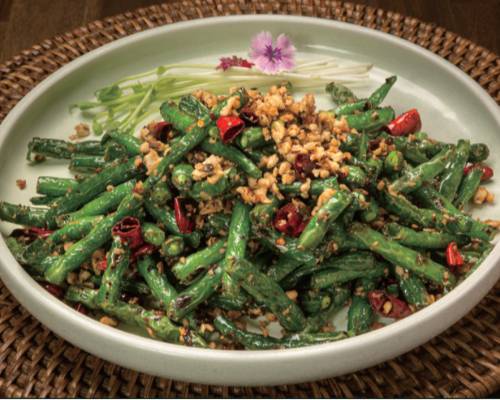 701. Wok Fried Green Beans With Minced Chicken 干煸四季豆